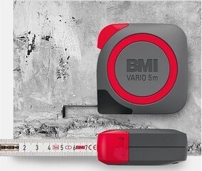 Mērlente BMI Vario EG 1 (5 m) cena un informācija | Rokas instrumenti | 220.lv