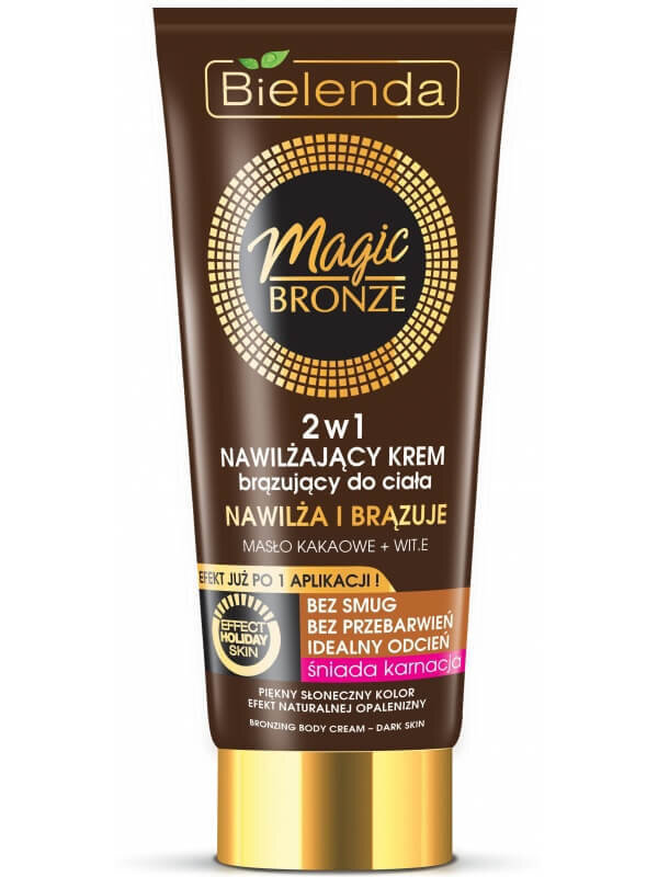 Mitrinošs, pašiedeguma krēms tumšai ādai Bielenda Bronze Magic 2in1 200 ml cena un informācija | Paštonējošie līdzekļi | 220.lv