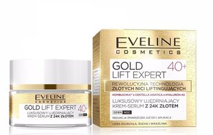 Dienas un nakts krēms jūtīgai ādaiEveline Gold Lift Expert 40+, 50 ml cena un informācija | Sejas krēmi | 220.lv