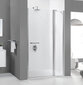 Dušas durvis nišai Sanplast Pristige III DJ2/PR III 100s, balts profils cena un informācija | Dušas durvis, dušas sienas | 220.lv