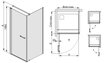 Stūra dušas kabīne Sanplast Prestige III KNDJ/PR III 70s, profils - matēts grafīts cena un informācija | Dušas kabīnes | 220.lv