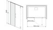 Dušas siena Sanplast Space Line SS2/Space 40s cena un informācija | Dušas durvis, dušas sienas | 220.lv
