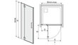 Dušas durvis nišai Sanplast Space Line DJ2/L/Space 90s, L cena un informācija | Dušas durvis, dušas sienas | 220.lv