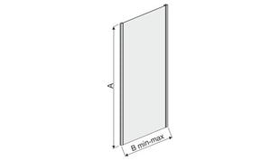 Стенка для ванны Sanplast TX SSO-W/TX5b 70s, профиль bahama светло-коричневый, декорированное стекло Grey цена и информация | Принадлежности для ванн и душевых кабин | 220.lv