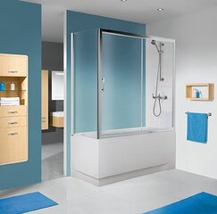 Vannas siena Sanplast TX SSO-W/TX5b 70s, profils matēts sudraba, caurspīdīgs stikls W0 cena un informācija | Piederumi vannām un dušas kabīnēm | 220.lv