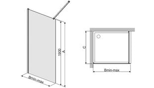 Walk-In душевая кабина Sanplast TX P/TX5b 90s, профиль- белый, декорированное стекло Cora цена и информация | Душевые двери и стены | 220.lv