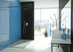 Walk-In dušas kabīne Sanplast TX P/TX5b 110s, profils- bahama gaiši brūns, dekorēts stikls grey цена и информация | Душевые двери и стены | 220.lv