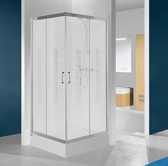 Kvadrātveida dušas kabīne Sanplast TX KN / TX4b 80s, balts profils,pelēks dekorēts stikls cena un informācija | Dušas kabīnes | 220.lv