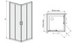 Kvadrātveida dušas kabīne Sanplast TX KN / TX4b 80s, balts profils,pelēks dekorēts stikls цена и информация | Dušas kabīnes | 220.lv