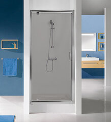 Dušas durvis nišai Sanplast TX DJ/TX5b 70s, profils- balts, dekorēts stikls Grey cena un informācija | Dušas durvis, dušas sienas | 220.lv