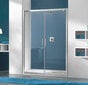 Dušas durvis nišai Sanplast TX DD/TX5b 90s, profils- spīdīgs sudrabains, dekorēts stikls Cora cena un informācija | Dušas durvis, dušas sienas | 220.lv
