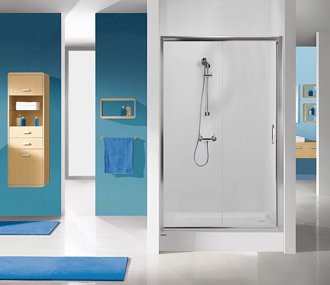 Dušas durvis nišai Sanplast TX D2/TX5b 90s, profils- bahama gaiši brūns, dekorēts stikls Cora cena un informācija | Dušas durvis, dušas sienas | 220.lv