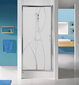 Dušas durvis nišai Sanplast TX D2/TX5b 100s, profils balts dekorēts stikls Cora cena un informācija | Dušas durvis, dušas sienas | 220.lv