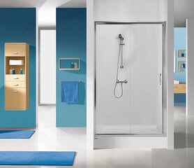 Dušas durvis nišai Sanplast TX D2/TX5b 100s, profils matēts grafīts, dekorēts stikls W15 cena un informācija | Dušas durvis, dušas sienas | 220.lv