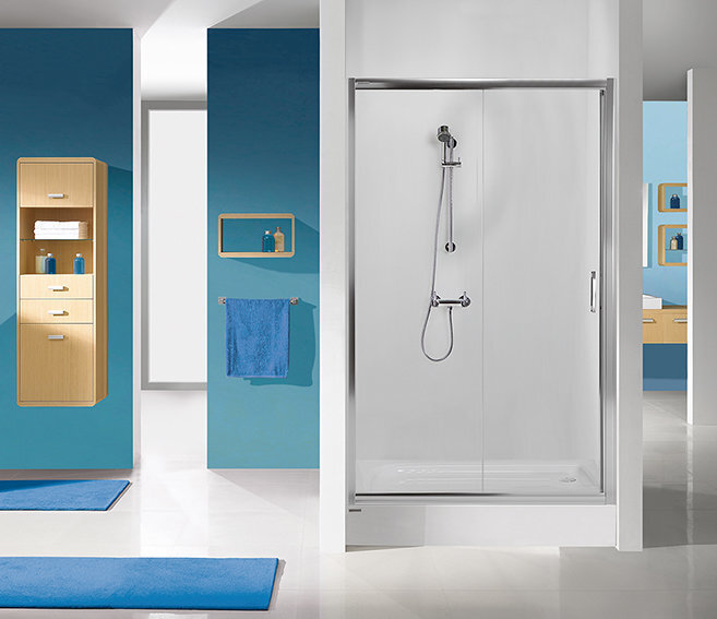 Dušas durvis nišai Sanplast TX D2/TX5b 110s, profils bahama gaiši brūns, dekorēts stikls W15 cena un informācija | Dušas durvis, dušas sienas | 220.lv