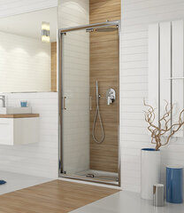 Dušas durvis nišai Sanplast TX DL/TX5b 70s, profils- balts, dekorēts stikls Cora cena un informācija | Dušas durvis, dušas sienas | 220.lv