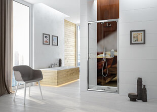 Dušas durvis nišai Sanplast TX DL/TX5b 70s, profils- balts, dekorēts stikls W15 cena un informācija | Dušas durvis, dušas sienas | 220.lv