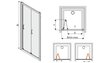 Dušas durvis nišai Sanplast TX DL/TX5b 80s, profils- balts, dekorēts stikls Cora цена и информация | Dušas durvis, dušas sienas | 220.lv