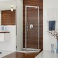 Stūra duša Sanplast TX PKDJ / TX5b 100s, profils bahama gaiši brūns, caurspīdīgs stikls W0 cena un informācija | Dušas kabīnes | 220.lv