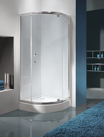 Stūra dušas kabīne Sanplast TX KP1DJ/TX5b 80s, profils balts, dekorēts stikls pelēks цена и информация | Dušas kabīnes | 220.lv