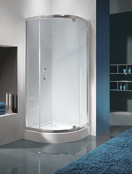 Stūra dušas kabīne Sanplast TX KP1DJ / TX5b 80s, profila balts, caurspīdīgs stikls W0 цена и информация | Dušas kabīnes | 220.lv