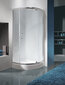 Stūra dušas kabīne Sanplast TX KP1DJ/TX5b 80s,profils bahama gaiši brūns, dekorēts stikls cora cena un informācija | Dušas kabīnes | 220.lv