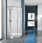 Stūra dušas kabīne Sanplast TX KP2DJ/TX5b 80s, profils balts, dekorēts stikls grey cena un informācija | Dušas kabīnes | 220.lv