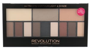 Acu ēnu palete Makeup Revolution London Ultra Eye Contour Light & Shade, 14 g cena un informācija | Acu ēnas, skropstu tušas, zīmuļi, serumi | 220.lv