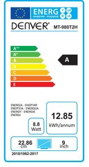 Portatīvais DVD atskņotājs Denver MT-980T2H cena un informācija | DVD atskaņotāji | 220.lv