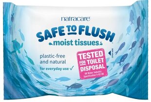 Растворимые влажные салфетки Natracare Safe to Flush, 30 шт. цена и информация | Natracare Духи, косметика | 220.lv