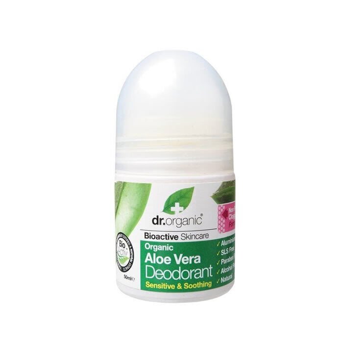 Dezoderants Roll-On ar Alveju Bioactive Skincare Dr.Organic (50 ml) cena un informācija | Dezodoranti | 220.lv