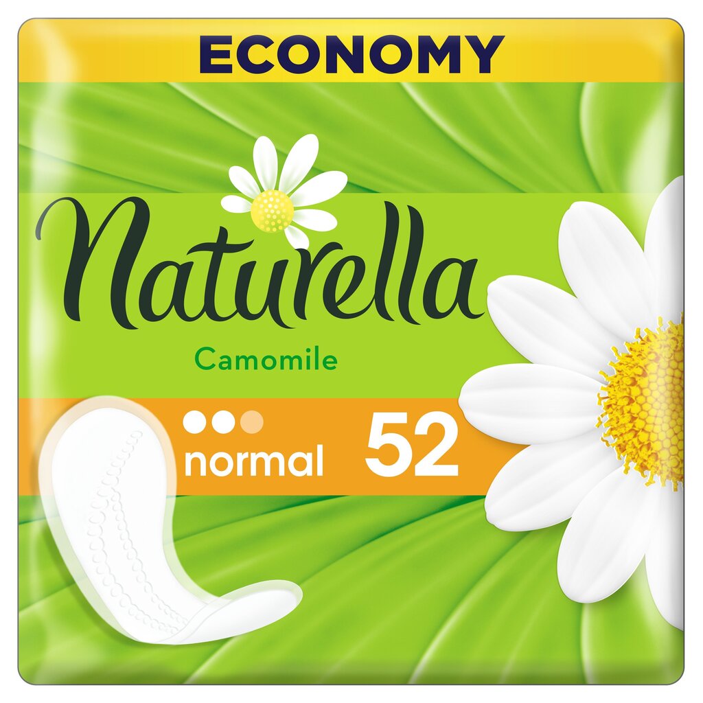 Higiēniskās paketes NATURELLA Light Camomile, 52 gab. cena un informācija | Tamponi, higiēniskās paketes, ieliktnīši | 220.lv