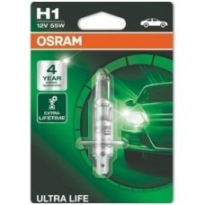 Automašīnas spuldze Osram Ultra Life H1, P14,5s, 1 gab. (blisterī) цена и информация | Auto spuldzes | 220.lv