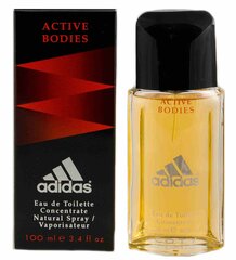 Adidas Active Bodies EDT vīriešiem 100 ml cena un informācija | Vīriešu smaržas | 220.lv