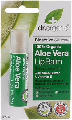 Dr. Organic Aloe Vera lūpu balzams 5,7 ml цена и информация | Lūpu krāsas, balzāmi, spīdumi, vazelīns | 220.lv
