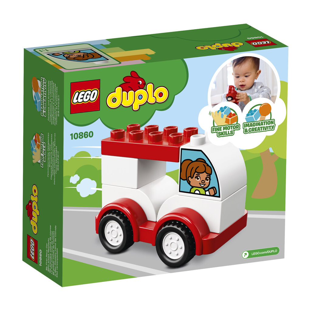 10860 LEGO® DUPLO Mana pirmā sacīkšu automašīna cena un informācija | Konstruktori | 220.lv