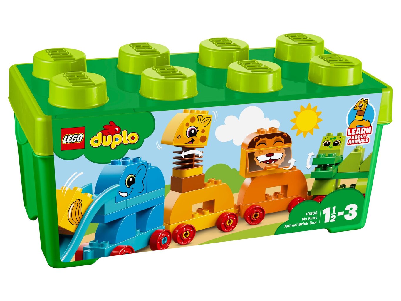 10863 LEGO® DUPLO Mans pirmais dzīvnieku klucīšu komplekts cena un informācija | Konstruktori | 220.lv