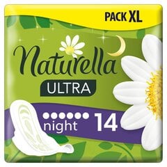 Higieniskās paketes Naturella Ultra Night, 14 gab cena un informācija | Tamponi, higiēniskās paketes, ieliktnīši | 220.lv