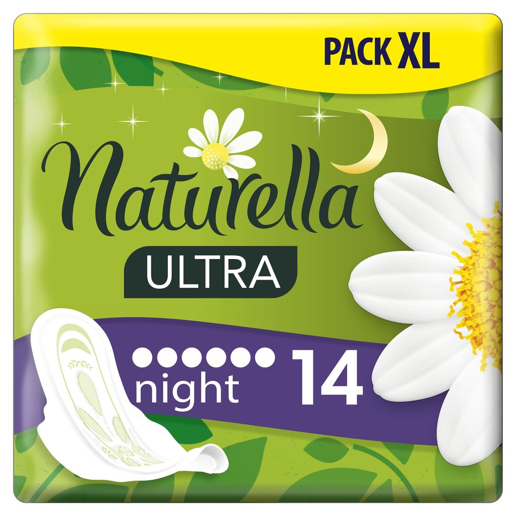 Higieniskās paketes Naturella Ultra Night, 14 gab цена и информация | Tamponi, higiēniskās paketes, ieliktnīši | 220.lv