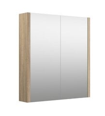 Навесной шкафчик для ванной Serena 90 см, коричневый цена и информация | Шкафчики для ванной | 220.lv