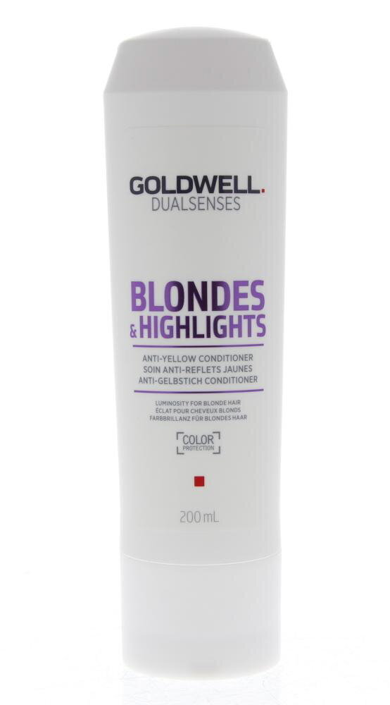 Goldwell Dualsenses Blondes&HighLights kondicionieris 200ml cena un informācija | Matu kondicionieri, balzāmi | 220.lv