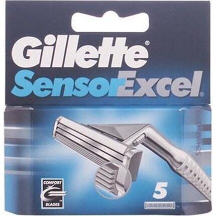 Skuvekļa galviņas Gillette Sensor Excel, 5 gab. cena un informācija | Skūšanās piederumi, kosmētika | 220.lv