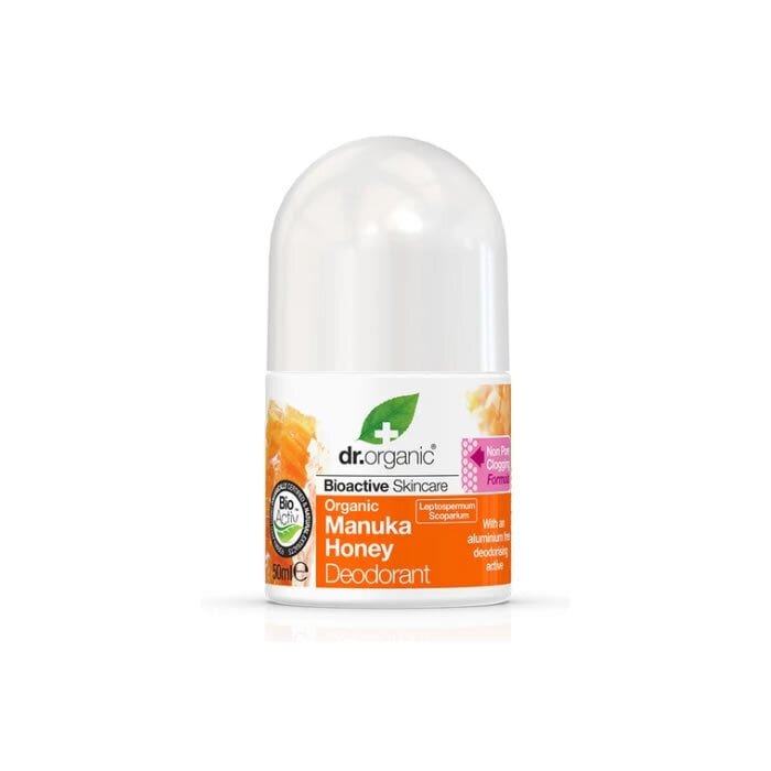 Roll-On dezodorants Dr.Organic Manuka Honey (50 ml) цена и информация | Dezodoranti | 220.lv