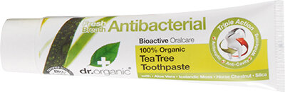 Dr. Organic Tējas koka balinoša zobu pasta 100 ml cena un informācija | Zobu pastas, birstes | 220.lv