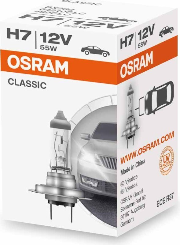 Automašīnas spuldze Osram Classic H7, 1 gab. cena un informācija | Auto spuldzes | 220.lv