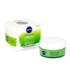 Aizsargājošs dienas sejas krēms Nivea Essentials Urban Skin Defence SPF20 50ml cena un informācija | Sejas krēmi | 220.lv