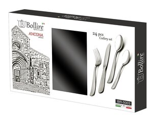 Bollire galda piederumu komplekts, ANCONA kolekcija, 24 gab. цена и информация | Столовые приборы | 220.lv