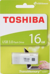 Atmiņas karte Toshiba Hayabusa, 16GB USB 3.0, balta cena un informācija | USB Atmiņas kartes | 220.lv