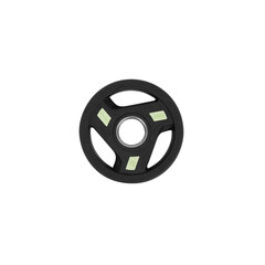 Svara disks ar gumijas pārklājumu INSPORTLINE Olympic Herk, 2.5kg cena un informācija | Svari, hanteles, stieņi | 220.lv