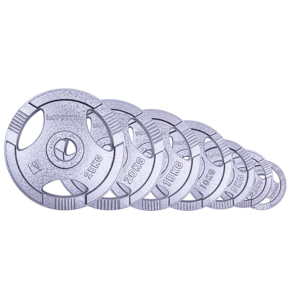 Tērauda svara disks inSPORTline Olympic Hamerton, 1,25 kg - 25 kg цена и информация | Svari, hanteles, stieņi | 220.lv